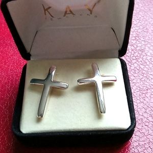 😇ADORABLE!/  CROSSES  POST EARRINGS 😊😍